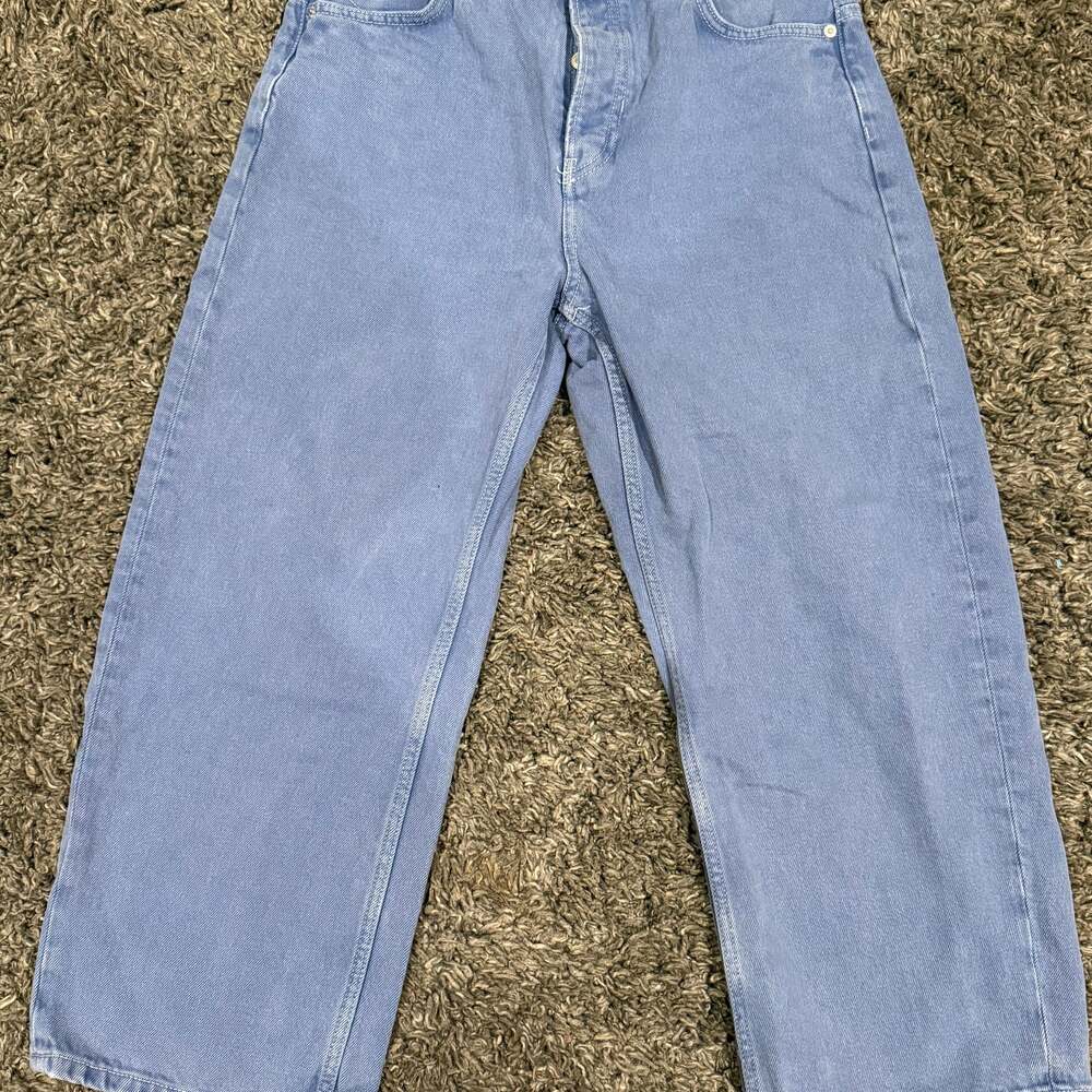 Free People We The Free Deep Trance Dropped Boyfriend Jeans in Ocean Wash